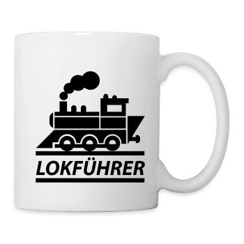 Lokführer - Tasse - Weiß - Rechts