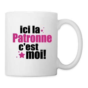 ICI La patronne C'est moi - Mug blanc - blanc - Droite