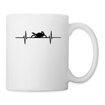 moto fréquence - Mug blanc - blanc - Droite