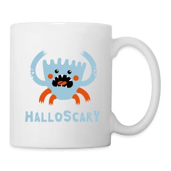 Hallo Scary - Tasse - Weiß - Rechts