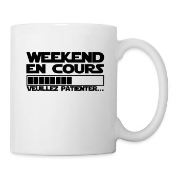 WEEKEND EN COURS - Mug blanc - blanc - Droite