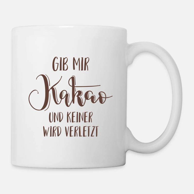 Kakao Kakaopulver trinkschokolade kakaobohnen - Tasse - Weiß
