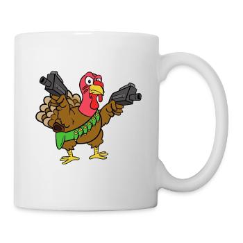 Thanksgiving Thanksgiving turkey turkey pilgrim - Mug - white - Right
