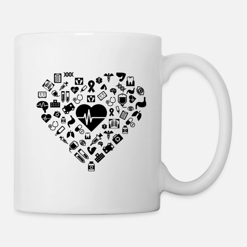 Ich Liebe Erste Hilfe | Arzt Krankenschwester Herz - Tasse - Weiß