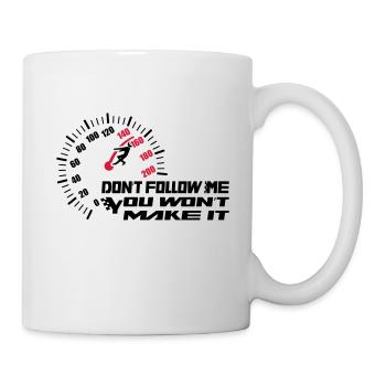Off road - Don’t Follow Me - Mug blanc - blanc - Droite