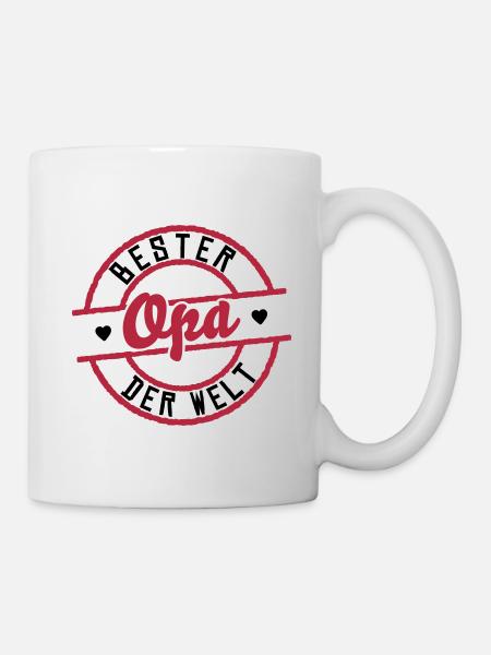 Bester Opa der Welt - Tasse - Weiß
