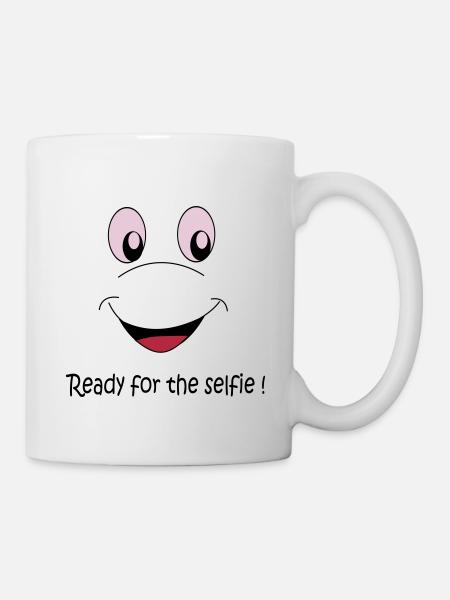 Ready for the selfie - Mug - white
