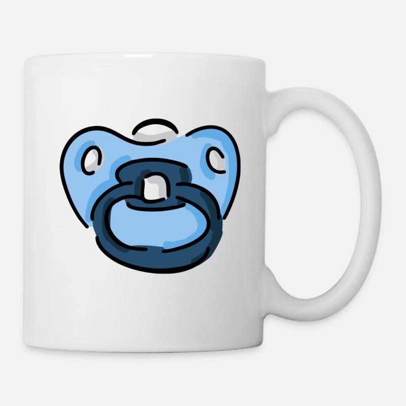 Sucettes bébé - Mug blanc - blanc