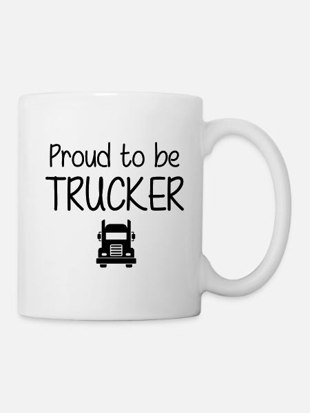 Proud to be Trucker - Mug - white