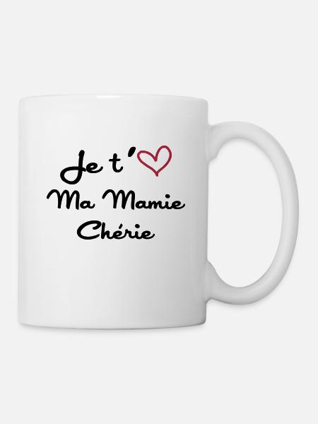 je t'aime ma Mamie chérie ! - Mug blanc - blanc