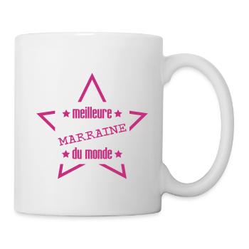 Meilleure Marraine / Tante / Tata / Famille - Mug - white - Right