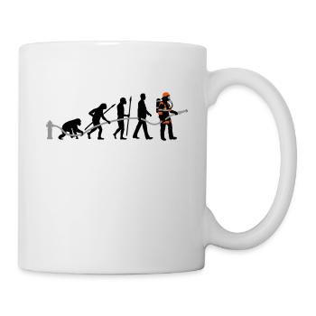 evolution_feuerwehrmann_032015_a_3c - Tasse - Weiß - Rechts