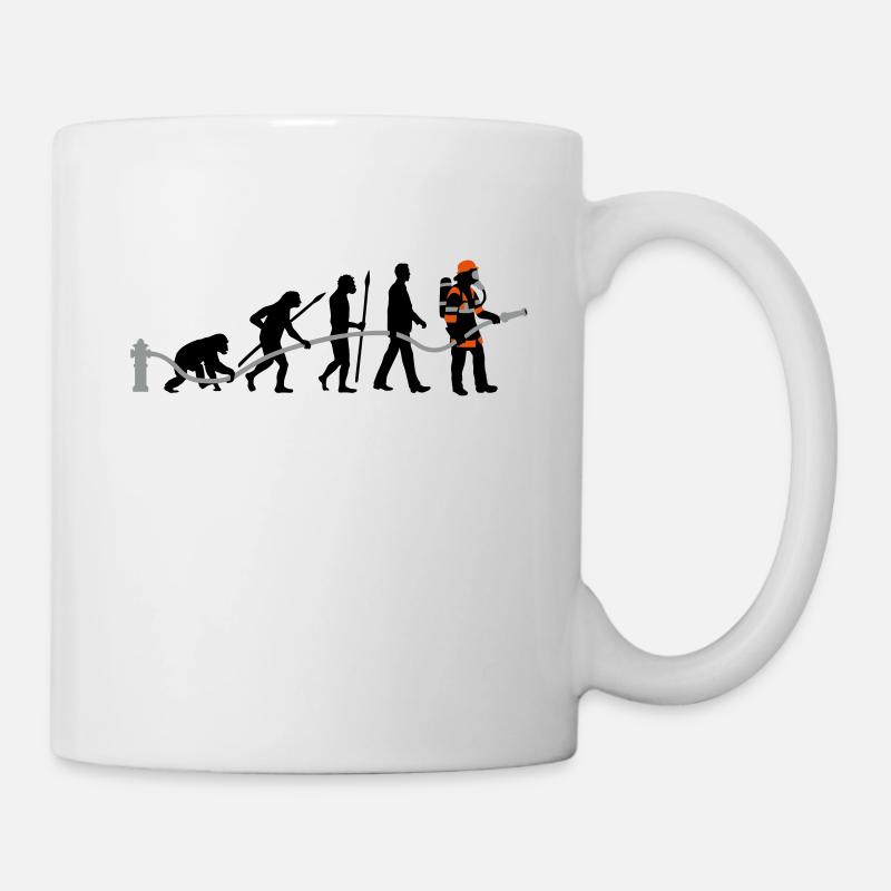 evolution_feuerwehrmann_032015_a_3c - Tasse - Weiß