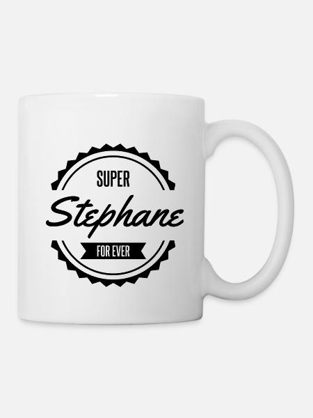 super stéphane prenom - Mug blanc - blanc