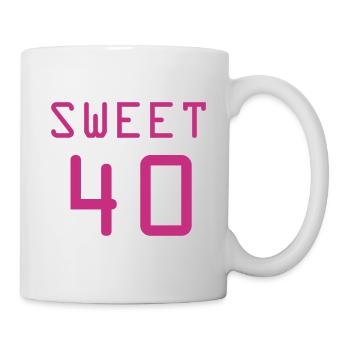 40 / anniversaire / Sport / Fête / quarante - Mug blanc - blanc - Droite