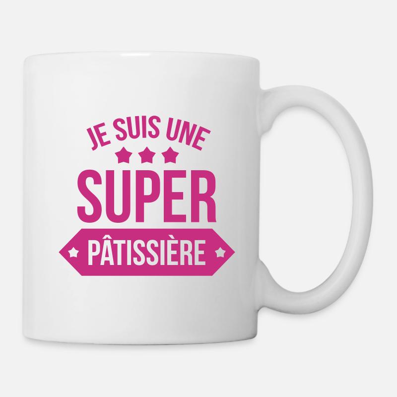 Pâtissier / Pâtisserie / Cuisine / Chef / Gâteau - Mug blanc - blanc
