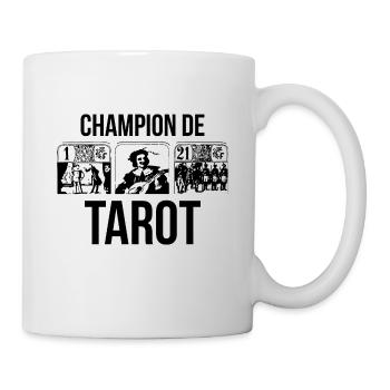 Jeu de cartes / Tarot / Belote / Rami / Poker - Mug blanc - blanc - Droite