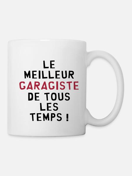 Mécano / Garagiste / Garage / Voiture / Mécanicien - Mug blanc - blanc