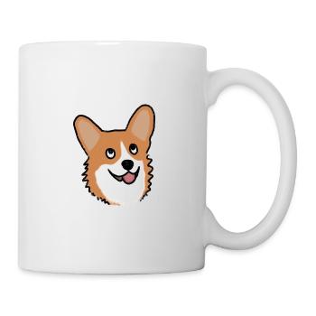 Corgi - Tasse - Weiß - Rechts