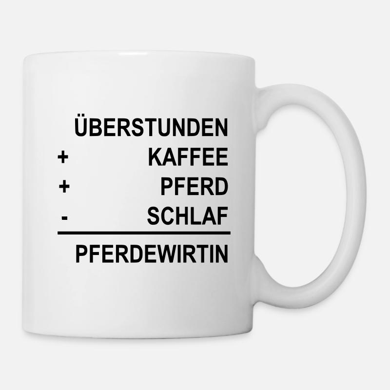 Top Pferdewirtin - Tasse - Weiß