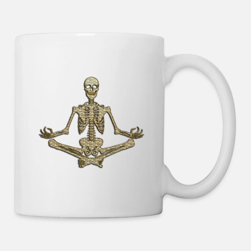 Skelett - Tasse - Weiß