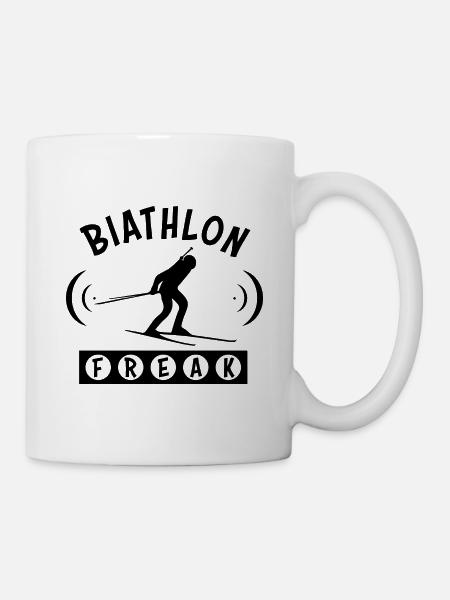 Biathlon Freak - Tasse - Weiß