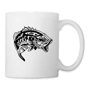 Pêche pêche pêche - Mug blanc - blanc - Droite