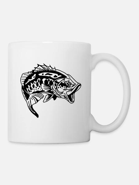 Pêche pêche pêche - Mug blanc - blanc