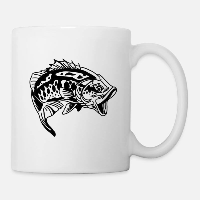 Pêche pêche pêche - Mug blanc - blanc