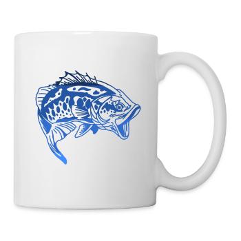 Pêche pêche pêche - Mug blanc - blanc - Droite