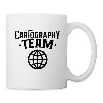 Carte kartaographique carte carte de cartographie - Mug blanc - blanc - Droite