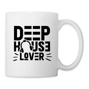 Deep House Liebhaber DJ Goa Rave Techno Musik - Tasse - Weiß - Rechts