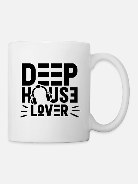 Deep House Liebhaber DJ Goa Rave Techno Musik - Tasse - Weiß