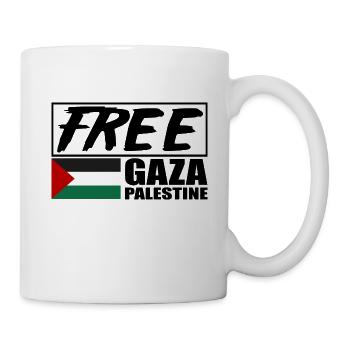 Free Gaza, Free Palestine, Save Gaza, Palestine - Mug - white - Right