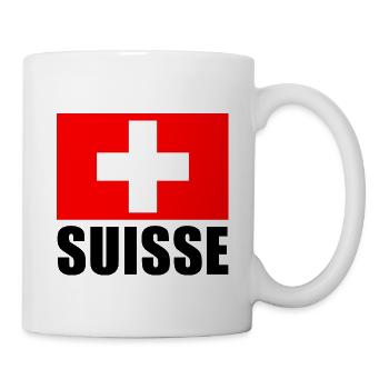 SCHWEIZ. FOOTBALL. SPORT. - CHAMPION. FLAGGE - Tasse - Weiß - Rechts