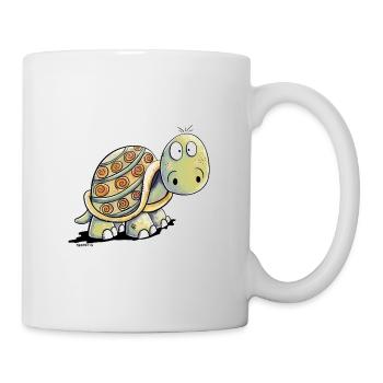 Süße Schildkröten - Schildkröte - Tasse - Weiß - Rechts
