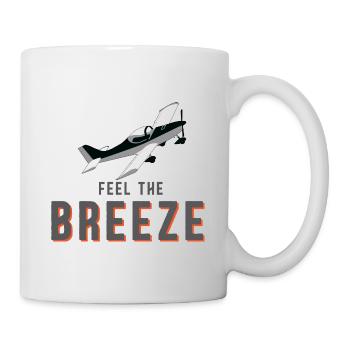Ultralight pilot pilot "Feel the Breeze" - Mug - white - Right