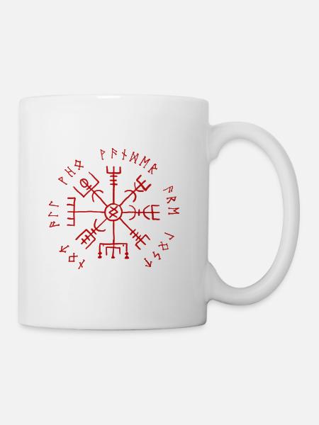 Vegvisir - Viking Compass Gift Bestseller - Mug - white