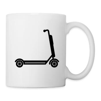 E-roller Icon - Tasse - Weiß - Rechts