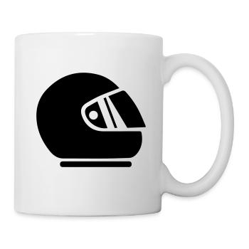 Racer helm racing - Mug - white - Right