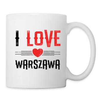 I Love Warschau - Tasse - Weiß - Rechts