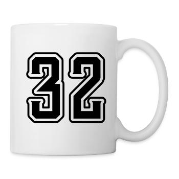 32 number symbol - Mug - white - Right