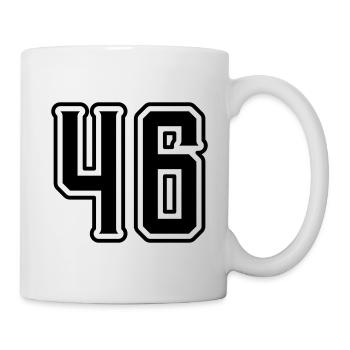 Symbole numérique 46 - Mug blanc - blanc - Droite
