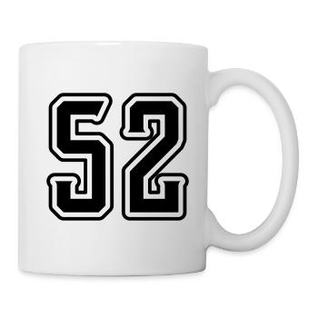 Symbole numérique 52 - Mug blanc - blanc - Droite