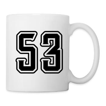 53 Number Symbol - Mug - white - Right
