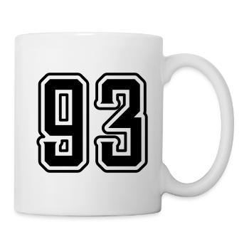 93 Number Symbol - Mug - white - Right