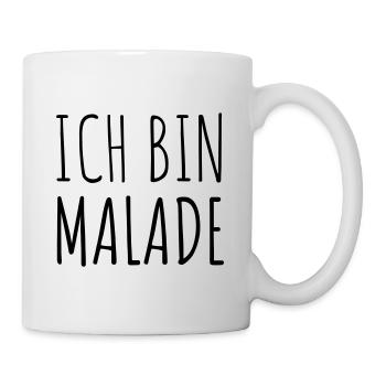 Krank Ich bin - Tasse - Weiß - Rechts
