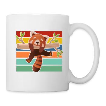 Roter Panda - Tasse - Weiß - Rechts