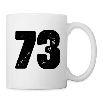 Maillot à 73 numéros - Mug blanc - blanc - Droite