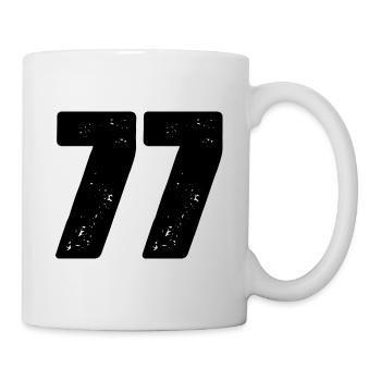 77 Number jersey - Mug - white - Right
